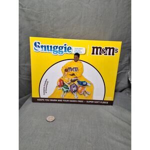 Peanut M&M's Wearable Super Soft Fleece Blanket w/Sleeves 71"x54"